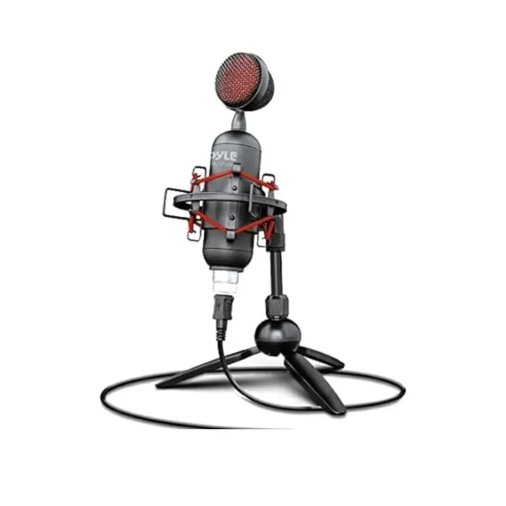 Pyle Professional USB Condenser Microphone Streaming, Podcasting, Studio, gaming